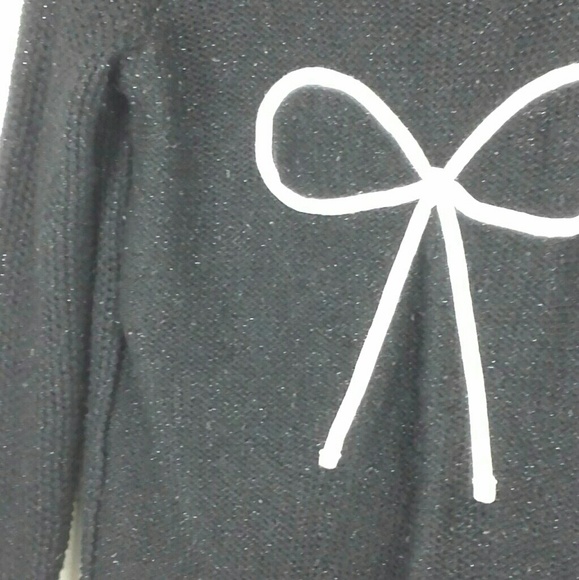 Lauren Conrad Shimmer Bow Sweater Size Small - Picture 3 of 4